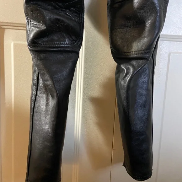 VANSON black LEATHER CATSUIT